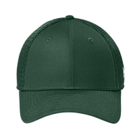 New Era Stretch Mesh Cap, Flag Dark Green / Flag Dark Green, Front view