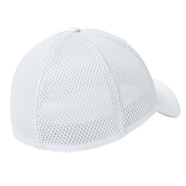 New Era Stretch Mesh Cap, Flag White / White, Back view