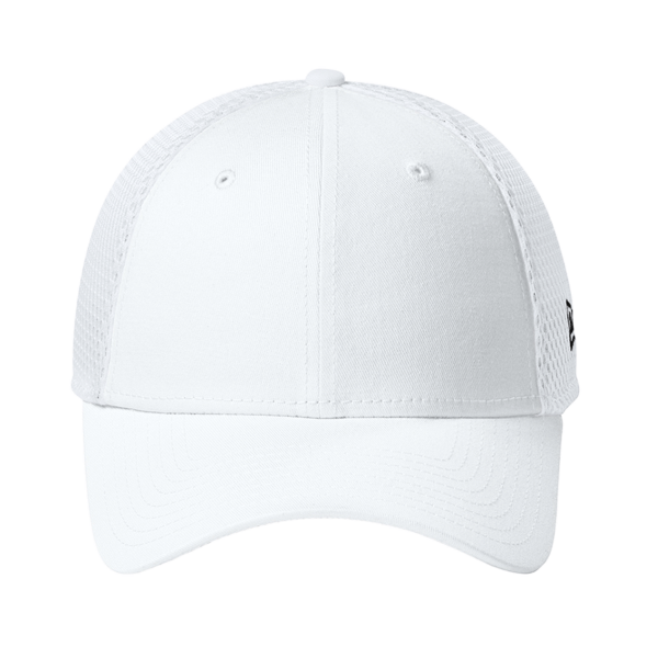 New Era Stretch Mesh Cap, Flag White / White, Front view