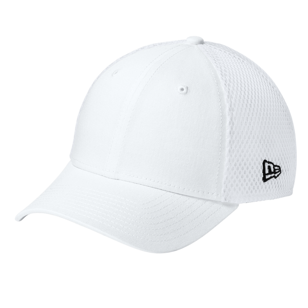 New Era Stretch Mesh Cap, Flag White / White, Left Side view