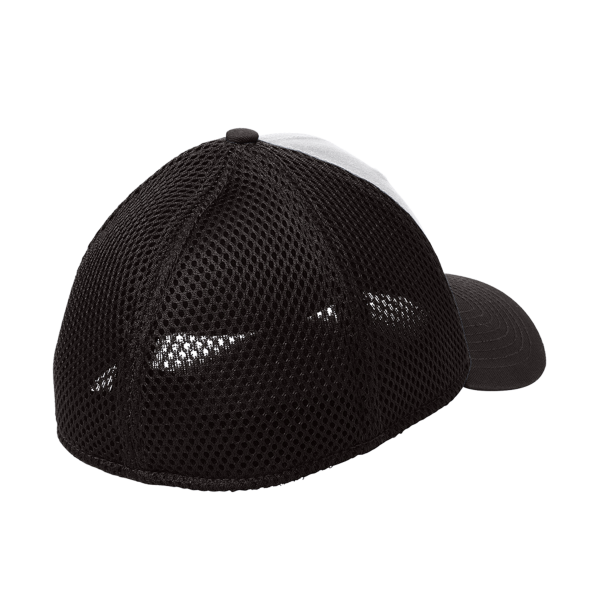 New Era Stretch Mesh Cap, Grey / Black, Back view