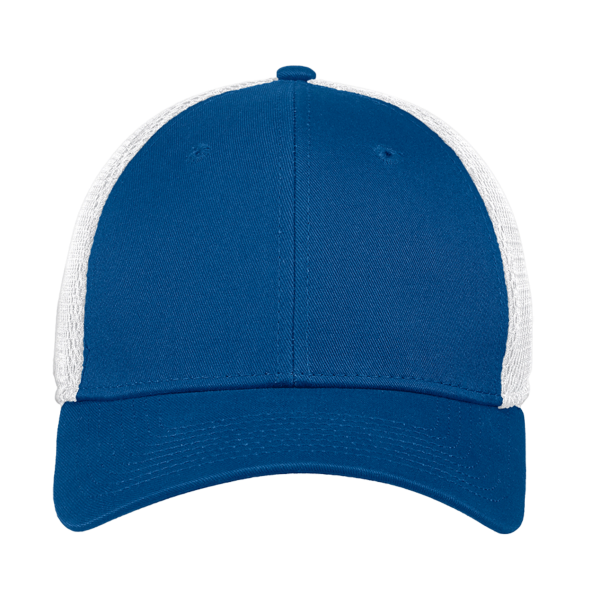 New Era Stretch Mesh Cap, Royal / White, Front view