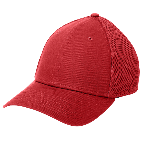 New Era Stretch Mesh Cap, Scarlet Red / Scarlet Red, Left Side view