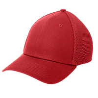 New Era Stretch Mesh Cap, Scarlet Red / Scarlet Red, Left Side view