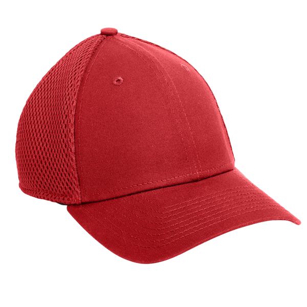 New Era Stretch Mesh Cap, Scarlet Red / Scarlet Red, Right Side view
