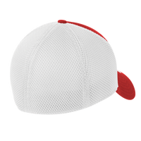 New Era Stretch Mesh Cap, Scarlet Red / White, Back view