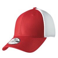New Era Stretch Mesh Cap, Scarlet Red / White, Left Side view