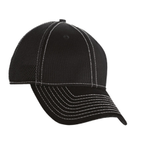New Era Stretch Mesh Contrast Stitch Cap, Black / White / White, Right Side view