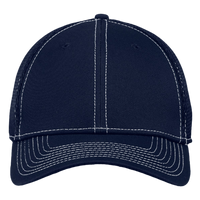 New Era Stretch Mesh Contrast Stitch Cap, Deep Navy / White / White, Front view