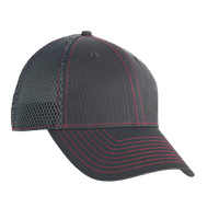 New Era Stretch Mesh Contrast Stitch Cap, Graphite / Red / Red, Right Side view