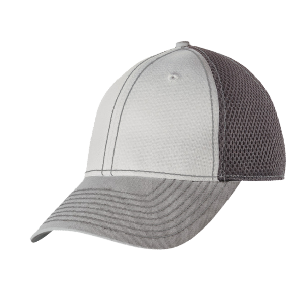 New Era Stretch Mesh Contrast Stitch Cap, Grey / Steel / Graphite, Left Side view