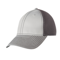 New Era Stretch Mesh Contrast Stitch Cap, Grey / Steel / Graphite, Left Side view