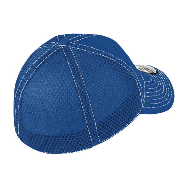 New Era Stretch Mesh Contrast Stitch Cap, Royal / White / White, Back view