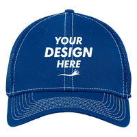 New Era Stretch Mesh Contrast Stitch Cap, Royal / White / White, Front view, Mockup