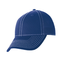 New Era Stretch Mesh Contrast Stitch Cap, Royal / White / White, Left Side view