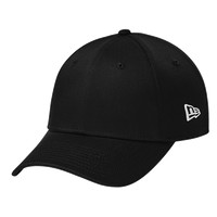 New Era Structured Stretch Cotton Cap, Flag Black, Left Side view
