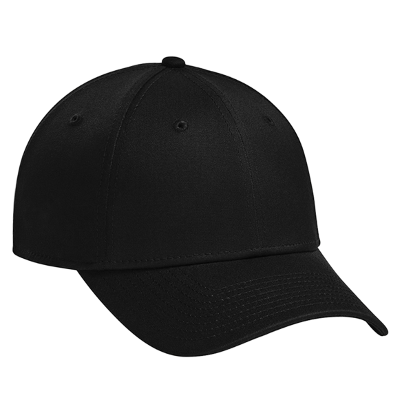 New Era Structured Stretch Cotton Cap, Flag Black, Right Side view