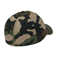 New Era Structured Stretch Cotton Cap, Flag Camo, Back view
