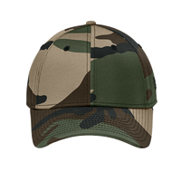 New Era Structured Stretch Cotton Cap, Flag Camo, Front view