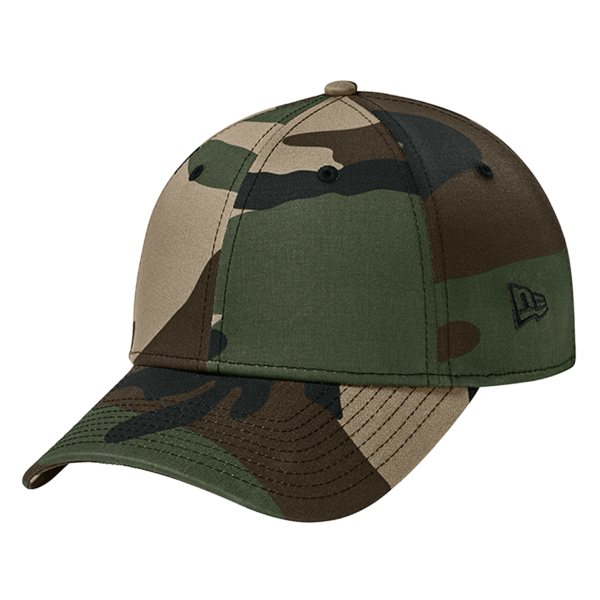 New Era Structured Stretch Cotton Cap, Flag Camo, Left Side view