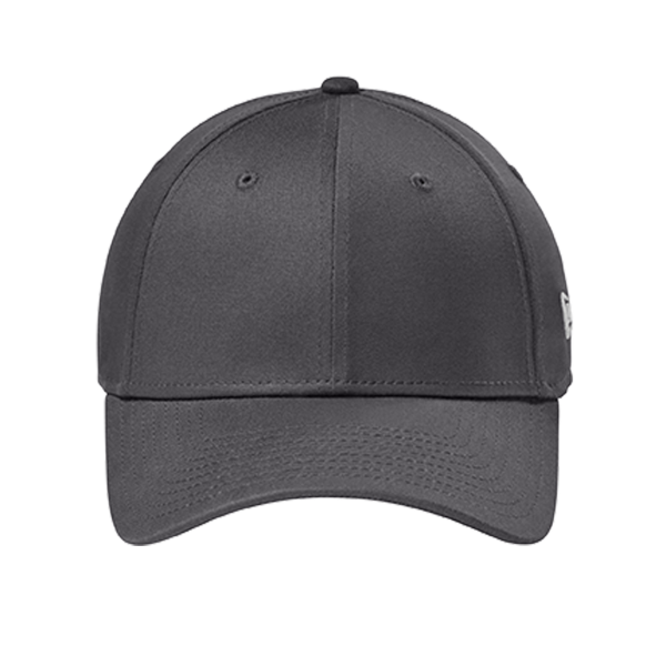 New Era Structured Stretch Cotton Cap, Flag Graphite, Front view