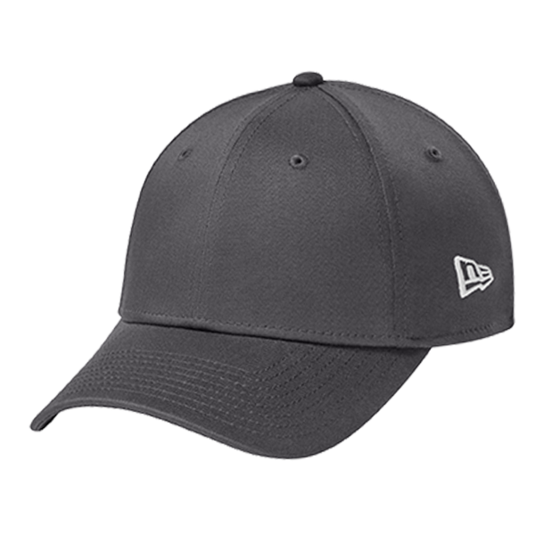 New Era Structured Stretch Cotton Cap, Flag Graphite, Left Side view
