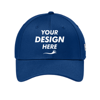 New Era Structured Stretch Cotton Cap, Flag Royal, Front view, Mockup