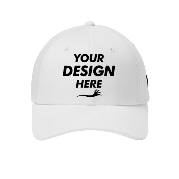 New Era Structured Stretch Cotton Cap, Flag White, Front view, Mockup