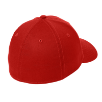 New Era Structured Stretch Cotton Cap, Scarlet Red, Back view