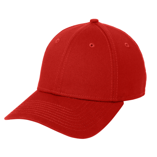 New Era Structured Stretch Cotton Cap, Scarlet Red, Left Side view