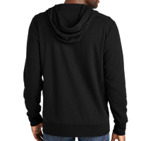 New Era Thermal Full Zip Hoodie, Black, Back view