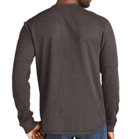 New Era Thermal Long Sleeve, Black Heather, Back view