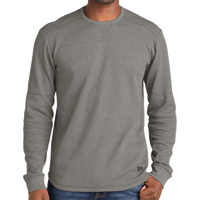 New Era Thermal Long Sleeve, Shadow Grey Heather, Front view