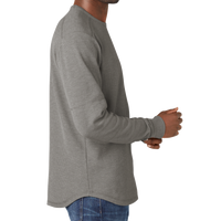 New Era Thermal Long Sleeve, Shadow Grey Heather, Right Sleeve view