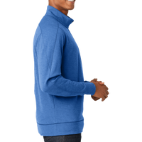 New Era Tri Blend Fleece 1/4 Zip Pullover, Royal Heather, Right Sleeve view