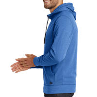New Era Tri Blend Fleece Full Zip Hoodie, Royal Heather, Left Sleeve view