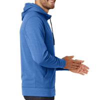 New Era Tri Blend Fleece Full Zip Hoodie, Royal Heather, Right Sleeve view