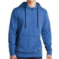 New Era Tri Blend Fleece Pullover Hoodie, Royal Heather, Front view