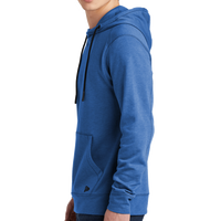New Era Tri Blend Fleece Pullover Hoodie, Royal Heather, Left Sleeve view