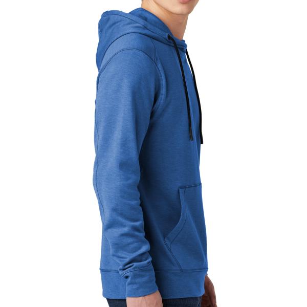 New Era Tri Blend Fleece Pullover Hoodie, Royal Heather, Right Sleeve view
