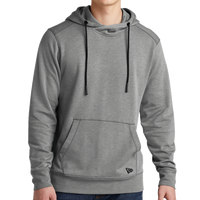 New Era Tri Blend Fleece Pullover Hoodie, Shadow Grey Heather, Front view