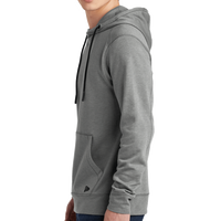 New Era Tri Blend Fleece Pullover Hoodie, Shadow Grey Heather, Left Sleeve view