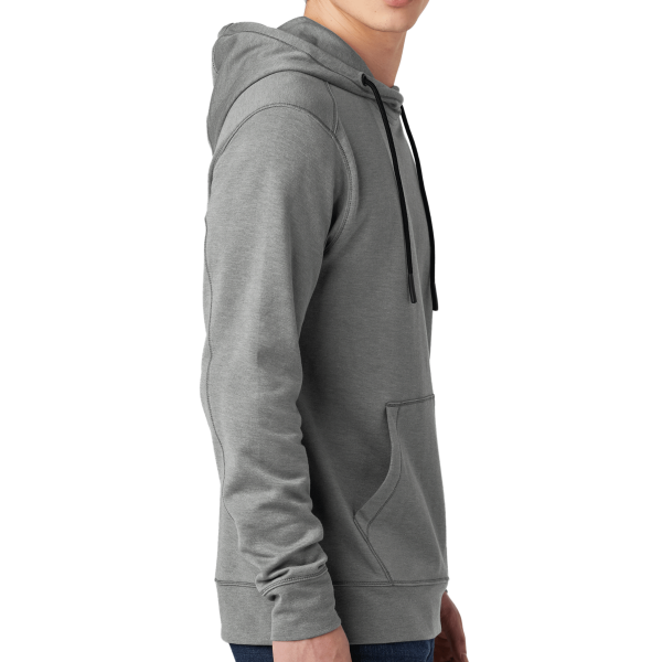 New Era Tri Blend Fleece Pullover Hoodie, Shadow Grey Heather, Right Sleeve view