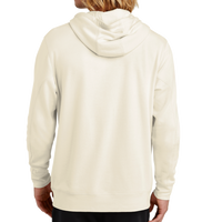 New Era Tri Blend Fleece Pullover Hoodie, Soft Beige, Back view