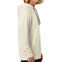 New Era Tri Blend Fleece Pullover Hoodie, Soft Beige, Right Sleeve view