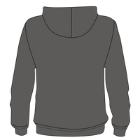 New Era Tri Blend Hoodie, Graphite, Back view