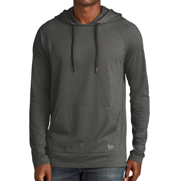 New Era Tri Blend Hoodie, Graphite, Front view