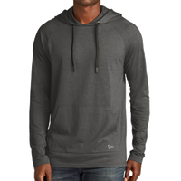 New Era Tri Blend Hoodie, Graphite, Front view
