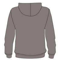 New Era Tri Blend Hoodie, Shadow Grey, Back view