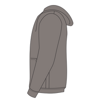 New Era Tri Blend Hoodie, Shadow Grey, Left Sleeve view